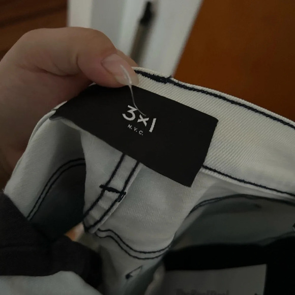 NWOT 3X1 DISTRESSED DENIM SHORTS - Picture 3 of 5